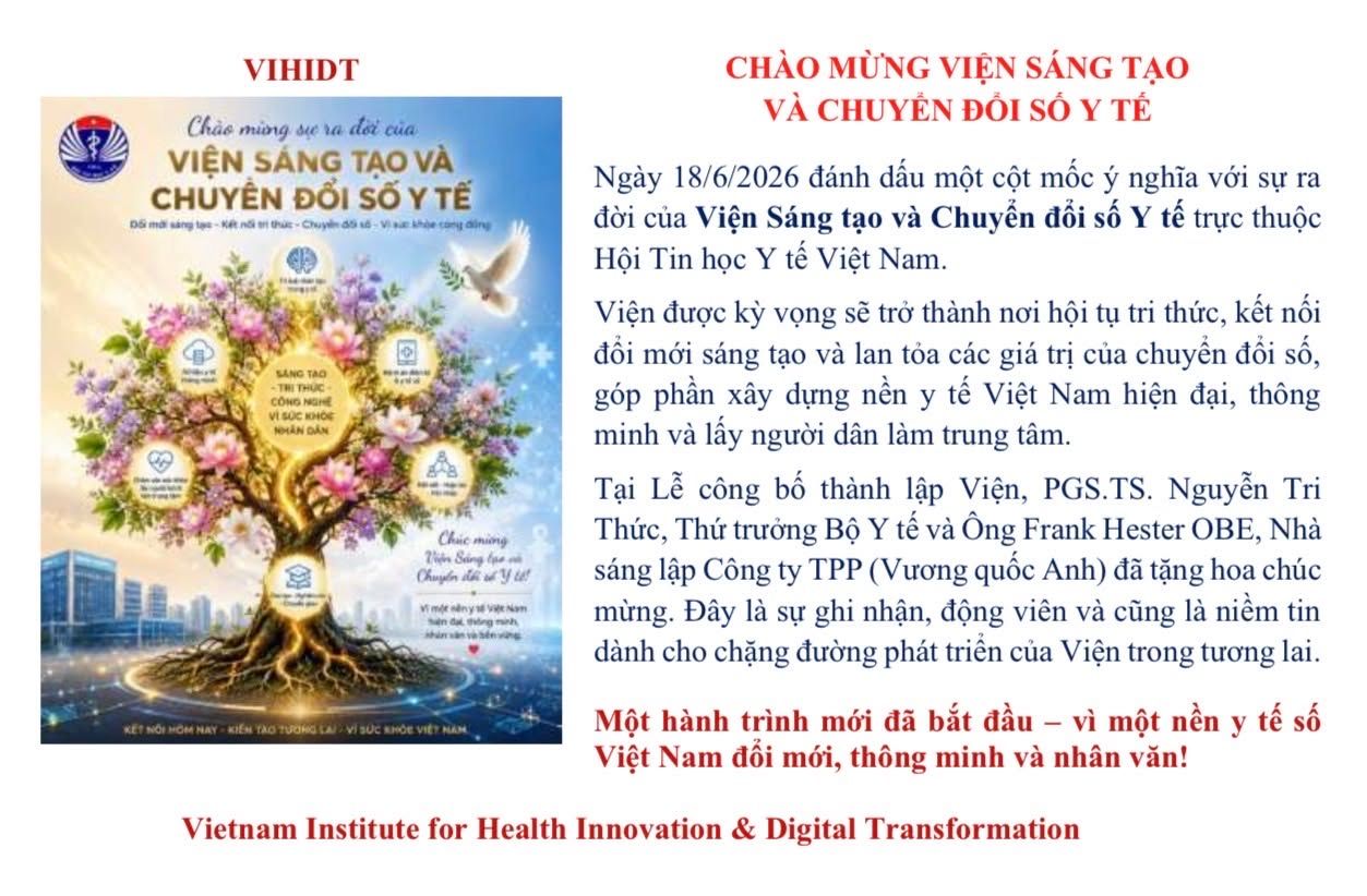 Viện Sáng tạo và Chuyển đổi số Y tế chính thức ra đời – Khởi đầu hành trình đổi mới nền y tế số Việt Nam